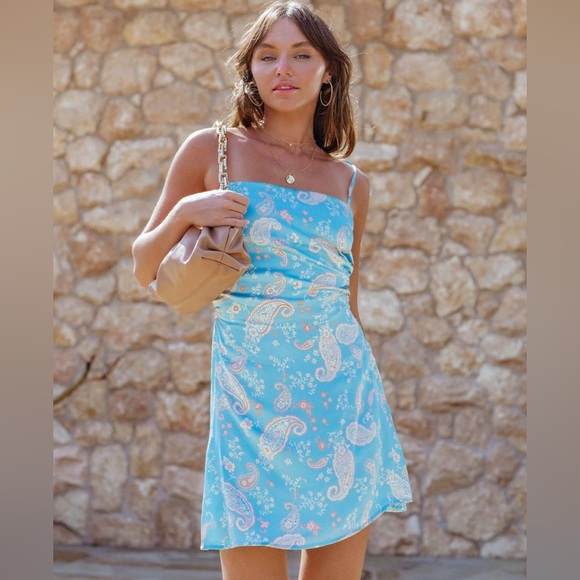 VICI Womens Slip Dresses | Donnacha Paisley Slip Mini Dress - Picture 2 of 10
